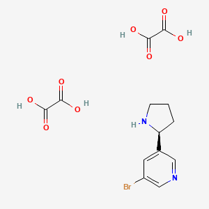(S)-3-bromo-5-(pyrrolidin-2-yl)pyridine dioxalate
