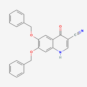 6,7-Bis(benzyloxy)-4-oxo-1,4-dihydroquinoline-3-carbonitrile