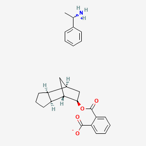 molecular formula C26H31NO4 B8090872 [(1S)-1-phenylethyl]azanium;2-[[(1S,2S,6S,7S,8R)-8-tricyclo[5.2.1.02,6]decanyl]oxycarbonyl]benzoate 