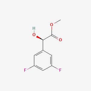 molecular formula C9H8F2O3 B8091127 (R)-methyl 2-(3,5-difluorophenyl)-2-hydroxyacetate 