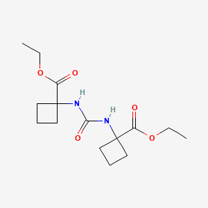molecular formula C15H24N2O5 B8091130 Diethyl 1,1'-(carbonylbis(azanediyl))dicyclobutanecarboxylate 