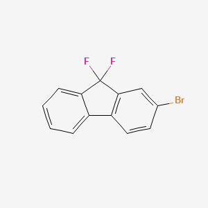 molecular formula C13H7BrF2 B8091138 2-bromo-9,9-difluoro-9H-fluorene 