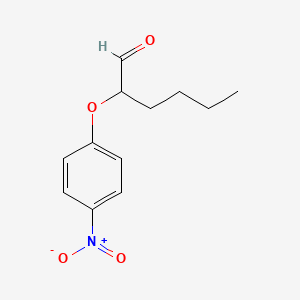 molecular formula C12H15NO4 B8091231 2-(4-Nitrophenoxy)hexanal 