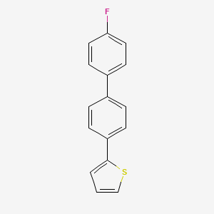 molecular formula C16H11FS B8091283 2-(4'-Fluoro-[1,1'-biphenyl]-4-yl)thiophene 