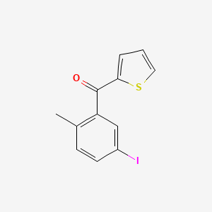 molecular formula C12H9IOS B8091292 (5-Iodo-2-methylphenyl)(thiophen-2-yl)methanone 