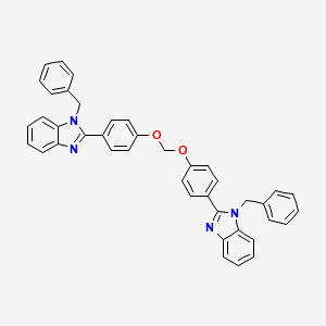 molecular formula C41H32N4O2 B8091358 bis(4-(1-benzyl-1H-benzo[d]imidazol-2-yl)phenoxy)methane 