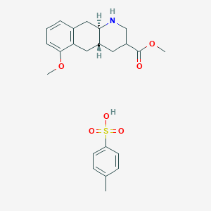 (4aR,10aR)-methyl 6-methoxy-1,2,3,4,4a,5,10,10a-octahydrobenzo[g]quinoline-3-carboxylate(p-TosOH)