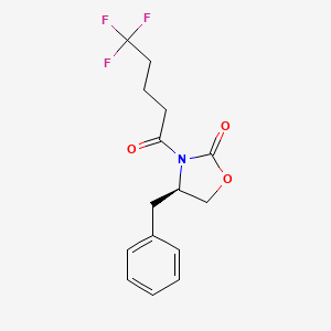 molecular formula C15H16F3NO3 B8091501 (R)-4-benzyl-3-(5,5,5-trifluoropentanoyl)oxazolidin-2-one 