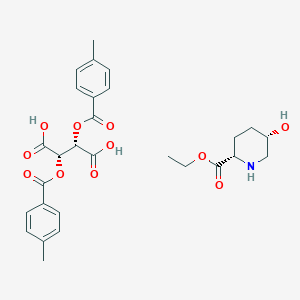(2S,5S)-ethyl 5-hydroxypiperidine-2-carboxylate (2S,3S)-2,3-bis((4-methylbenzoyl)oxy)succinate