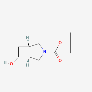 molecular formula C11H19NO3 B8091819 (1R,5S)-tert-butyl 6-hydroxy-3-azabicyclo[3.2.0]heptane-3-carboxylate 