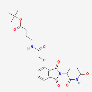 Tert-butyl 4-(2-((2-(2,6-dioxopiperidin-3-yl)-1,3-dioxoisoindolin-4-yl)oxy)acetamido)butanoate