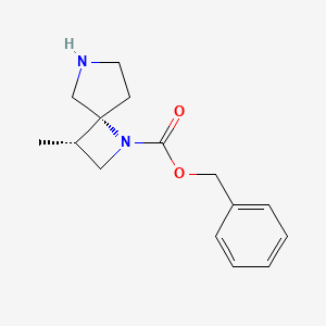 molecular formula C15H20N2O2 B8092049 Benzyl (3S,4R)-3-methyl-1,6-diazaspiro[3.4]octane-1-carboxylate 