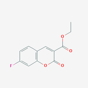 molecular formula C12H9FO4 B8092150 Ethyl 7-fluoro-2-oxo-2H-chromene-3-carboxylate 