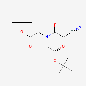 molecular formula C15H24N2O5 B8092156 Di-tert-butyl 2,2'-((2-cyanoacetyl)azanediyl)diacetate 