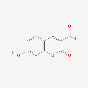molecular formula C10H6O4 B8092157 7-羟基-2-氧代-2H-色烯-3-甲醛 