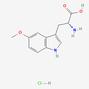 molecular formula C12H15ClN2O3 B8092203 盐酸5-甲氧基-D-色氨酸 
