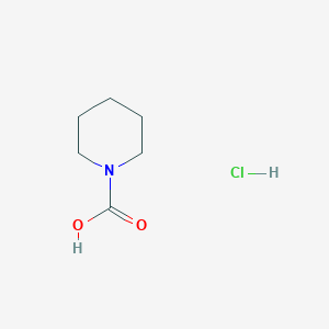 molecular formula C6H12ClNO2 B8092241 Piperidine-1-carboxylic acid hydrochloride 