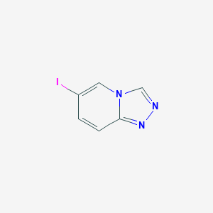 molecular formula C6H4IN3 B8092249 6-Iodo-[1,2,4]triazolo[4,3-a]pyridine 