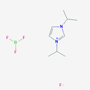 molecular formula C9H17BF4N2 B8092279 1,3-Di(propan-2-yl)imidazol-1-ium;trifluoroborane;fluoride 