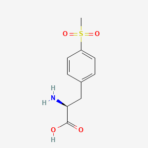 molecular formula C10H13NO4S B8092304 (S)-2-Amino-3-(4-(methylsulfonyl)phenyl)propanoic acid 