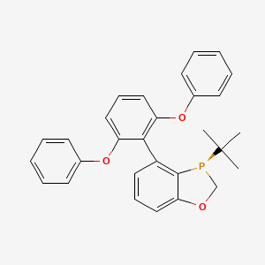molecular formula C29H27O3P B8092338 (R)-3-(叔丁基)-4-(2,6-二苯氧基苯基)-2,3-二氢苯并[d][1,3]恶唑磷 