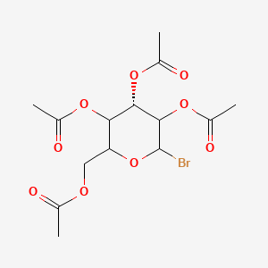 molecular formula C14H19BrO9 B8092345 [(4S)-3,4,5-triacetyloxy-6-bromooxan-2-yl]methyl acetate 