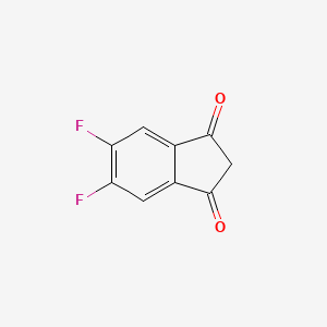 molecular formula C9H4F2O2 B8092417 5,6-Difluoro-1H-indene-1,3(2H)-dione 