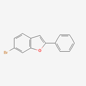 molecular formula C14H9BrO B8092419 6-Bromo-2-phenylbenzofuran 