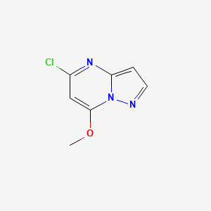 molecular formula C7H6ClN3O B8092424 5-Chloro-7-methoxypyrazolo[1,5-a]pyrimidine 