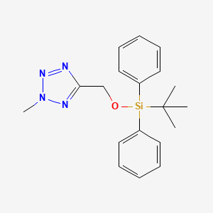 molecular formula C19H24N4OSi B8092426 5-(((tert-Butyldiphenylsilyl)oxy)methyl)-2-methyl-2H-tetrazole 