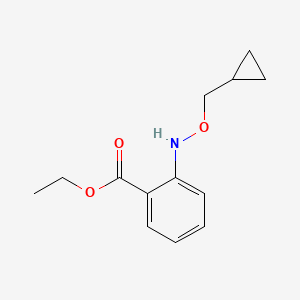 Ethyl 2-((cyclopropylmethoxy)amino)benzoate