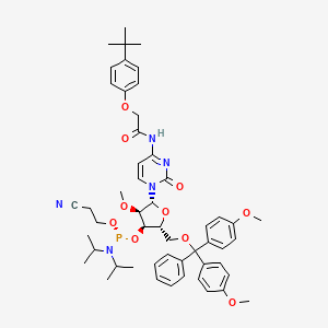 molecular formula C52H64N5O10P B8092469 DMT-2'O-Methyl-rC(tac) Phosphoramidite 