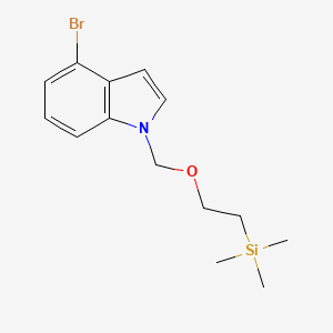 molecular formula C14H20BrNOSi B8092487 4-bromo-1-((2-(trimethylsilyl)ethoxy)methyl)-1H-indole 