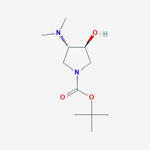 molecular formula C11H22N2O3 B8092492 tert-Butyl (3S,4S)-3-(dimethylamino)-4-hydroxypyrrolidine-1-carboxylate 