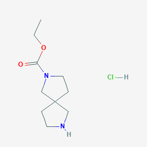 Ethyl 2,7-diazaspiro[4.4]nonane-2-carboxylate hydrochloride