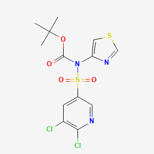 tert-Butyl ((5,6-dichloropyridin-3-yl)sulfonyl)(thiazol-4-yl)carbamate