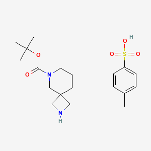 molecular formula C19H30N2O5S B8092588 tert-Butyl 2,6-diazaspiro[3.5]nonane-6-carboxylate 4-methylbenzenesulfonate 
