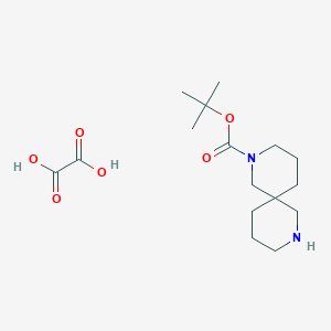 molecular formula C16H28N2O6 B8092589 tert-Butyl 2,8-diazaspiro[5.5]undecane-2-carboxylate oxalate 