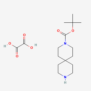 molecular formula C16H28N2O6 B8092591 Tert-butyl 3,9-diazaspiro[5.5]undecane-3-carboxylate oxalate 