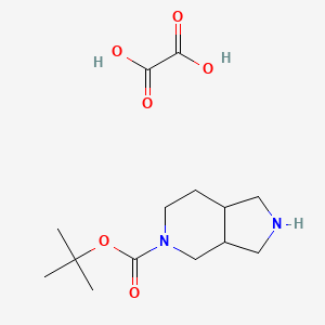 molecular formula C14H24N2O6 B8092600 tert-Butyl octahydro-5H-pyrrolo[3,4-c]pyridine-5-carboxylate oxalate 