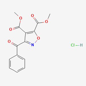 molecular formula C14H12ClNO6 B8092663 Dimethyl 3-benzoylisoxazole-4,5-dicarboxylate hydrochloride 