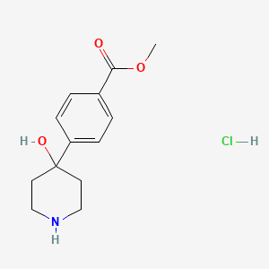 Methyl 4-(4-hydroxypiperidin-4-yl)benzoate hydrochloride