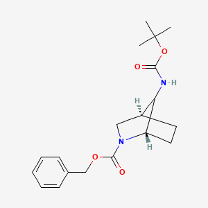 benzyl (1S,4S)-7-((tert-butoxycarbonyl)amino)-2-azabicyclo[2.2.1]heptane-2-carboxylate