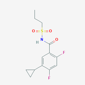 5-Cyclopropyl-2,4-difluoro-N-(propylsulfonyl)benzamide
