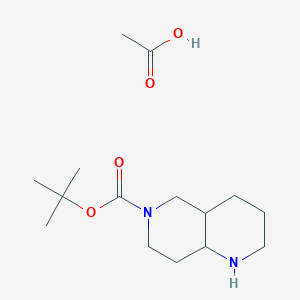 tert-Butyl octahydro-1,6-naphthyridine-6(2H)-carboxylate acetate