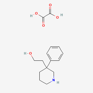 Oxalic acid;2-(3-phenylpiperidin-3-yl)ethanol