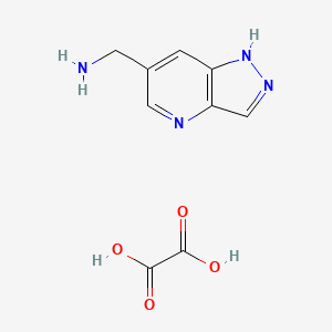 molecular formula C9H10N4O4 B8092808 (2H-pyrazolo[4,3-b]pyridin-6-yl)methanamine oxalate 
