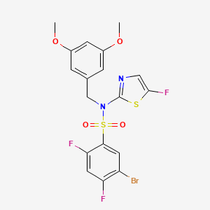 5-Bromo-N-(3,5-dimethoxybenzyl)-2,4-difluoro-N-(5-fluorothiazol-2-yl)benzenesulfonamide