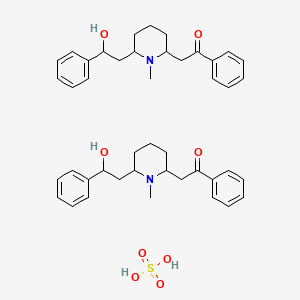 molecular formula C44H56N2O8S B8092971 alpha-Lobeline (sulfate);L-Lobeline (sulfate) 