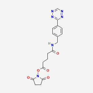 molecular formula C18H18N6O5 B8093003 Tetrazine-Ph-NHCO-C3-NHS ester CAS No. 1244040-64-9